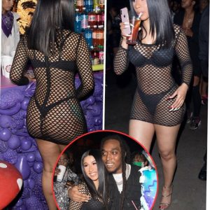 Cardi B Stuns in Revealing Mesh Dress at Takeoff's Birthday Bash with Offset -News