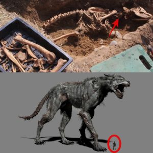 Unveiling Ancient Mysteries: The Astonishing Discovery of a 7-Foot-Tall Hellhound Skeleton by an Ancient Monastery